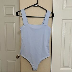 A&F Light Blue Square Neck Bodysuit